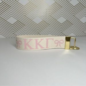 Kappa Kappa Gamma Bow Wristlet Key Fob